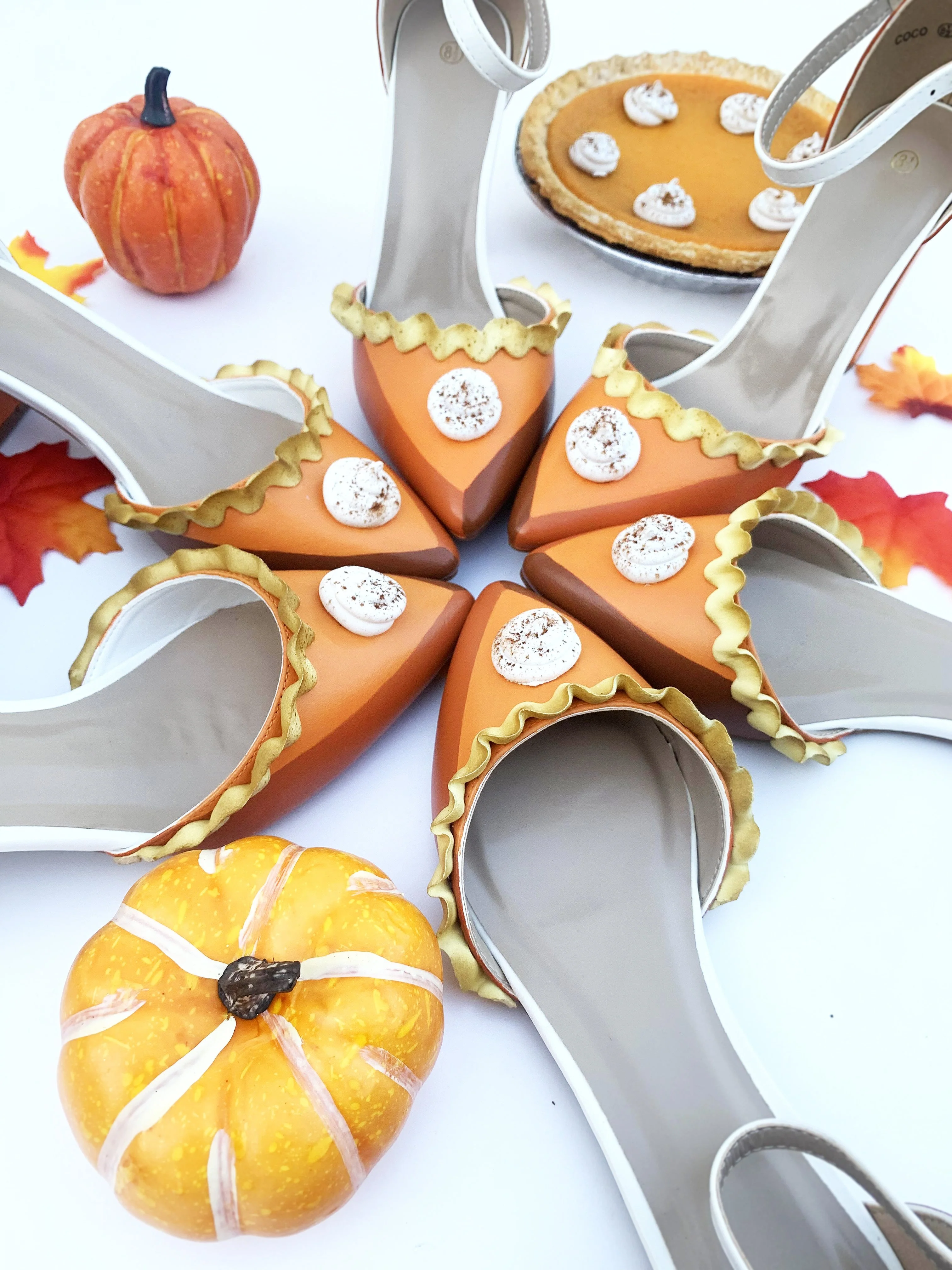 Baked and Ready Limited Edition Pumpkin Pie Flats Sz 10 - Image 4