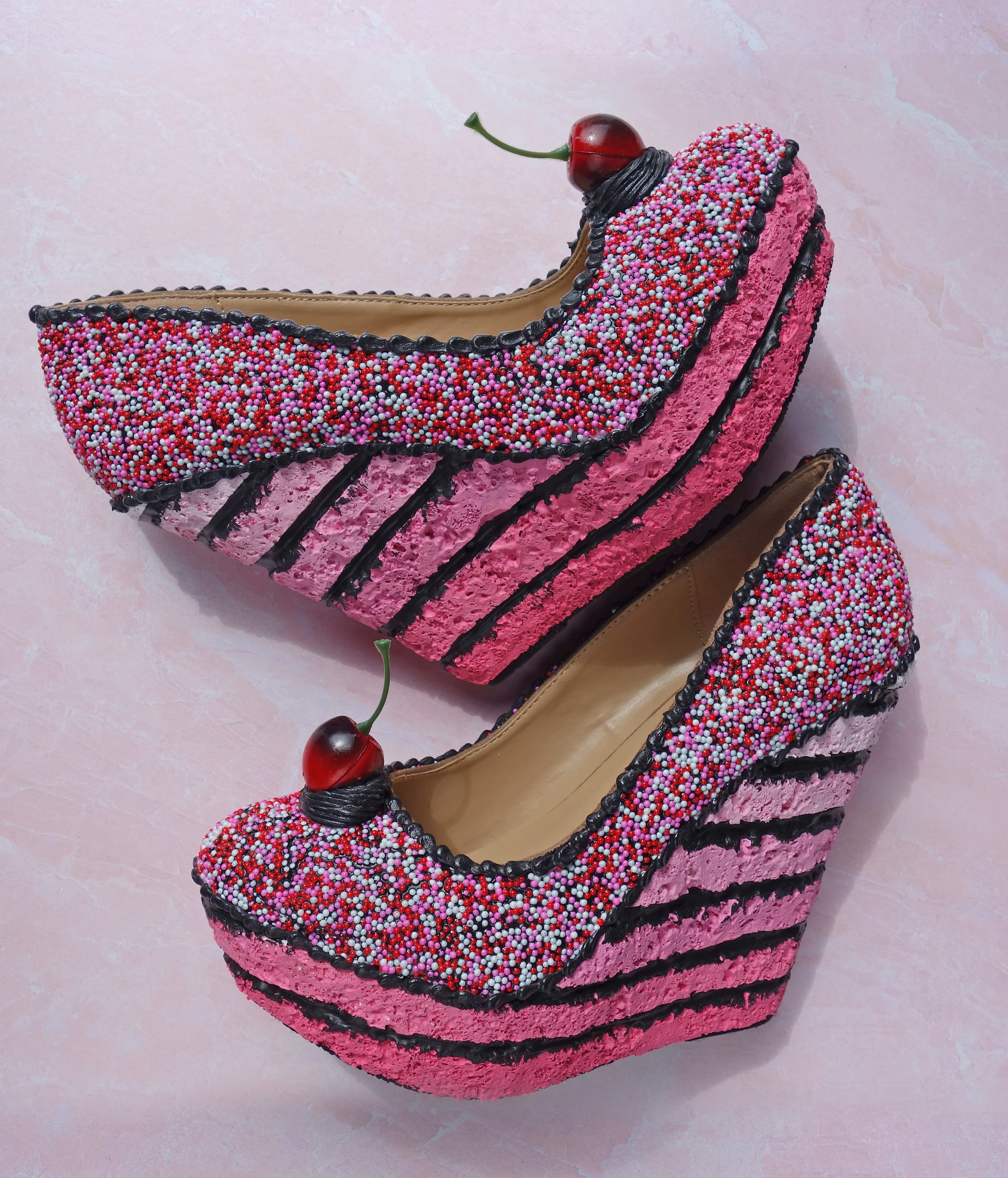 "Love" Sprinkle Series Wedge 5.5" - Image 3